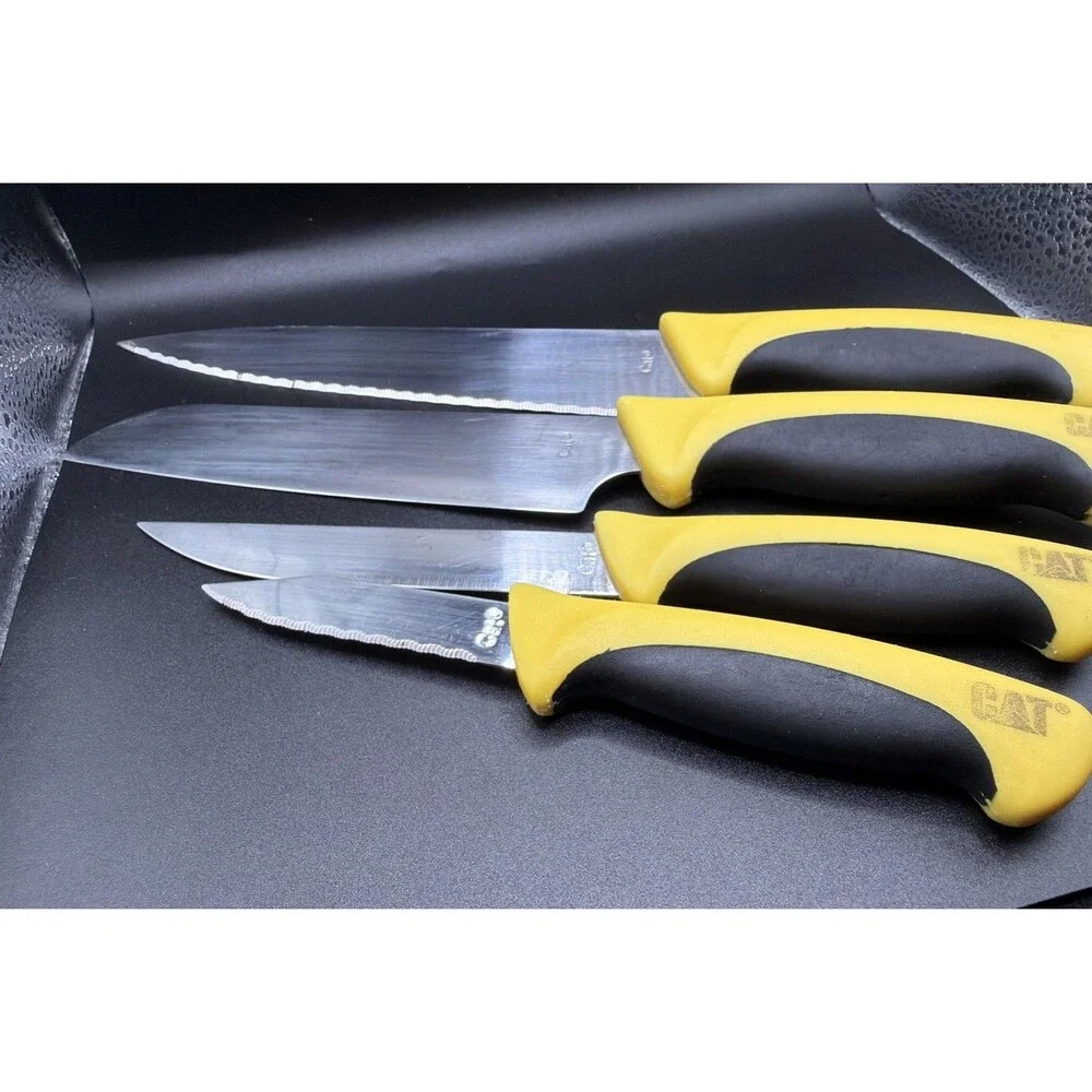 CAT Brand Kitchen Knives From Kutmaster. Butcher, Chef, Utility And Paring. Used